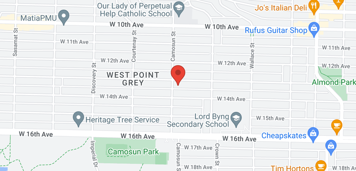 map of 4086 W 13TH AVENUE